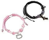 AULSIEY Matching Bracelet for Couples Best Friend Sister Bff, Friendship Bracelet for Couples Girls Boys,Christmas Birthday Gifts Ideas, Medium, Nylon, no gemstone