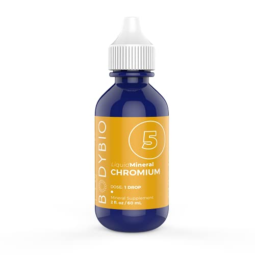 BodyBio - Liquid Chromium for Insulin and Lipid Metabolism - High Absorption, Pure, Concentrated Chromium Supplement - 2oz