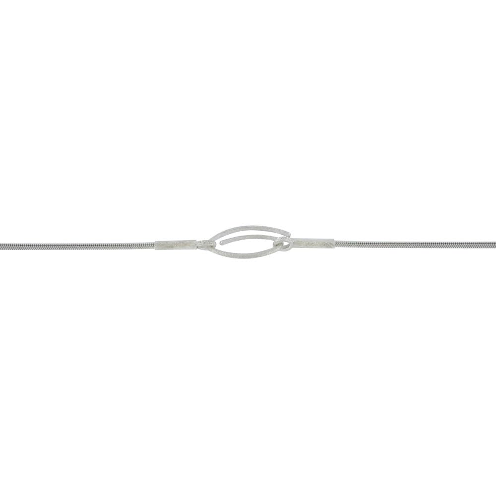 LES POULETTES BIJOUX - Collana Argento 925 e 8 Perle Barocche Grigio Scuro e Grigio Chiaro