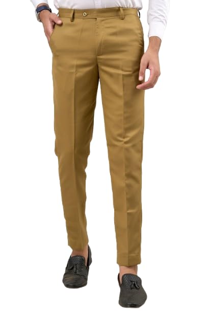 Image of VX9 Men's Formal Trousers, Smart Office & Business Wear, Classic Fit