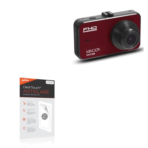 BoxWave Screen Protector Compatible With Minolta MNCD330 - ClearTouch Anti-Glare (2-Pack), Anti-Fingerprint Matte Film Skin