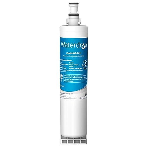 Waterdrop 4396508 Filtre à Eau pour Réfrigérateur, Remplacement pour Whirlpool® 4396508, 4396510, Maytag®, SBS002, SBS004,EDR5RXD1