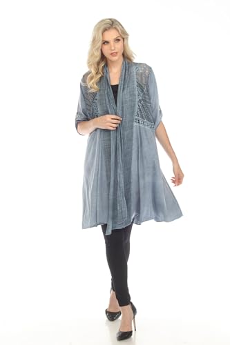 Image of SIMPLY COUTURE Women's Plus Size Summer Casual Short Sleeve Tops Floral Lace Scoop Neck Top