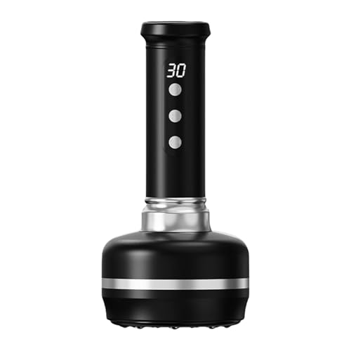 Herramienta de masaje ajustable, dispositivo de ventosas vibrador, masajeador eléctrico de 3.54 x 7.48 pulgadas con diseño de mano, material seguro para la piel, accesorio corporal con función de