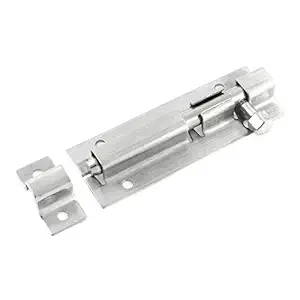 ELECTROPRIME Door Window 3 Inch Slide Lock Stainless Steel Latch Barrel Bolt Silver G6H1