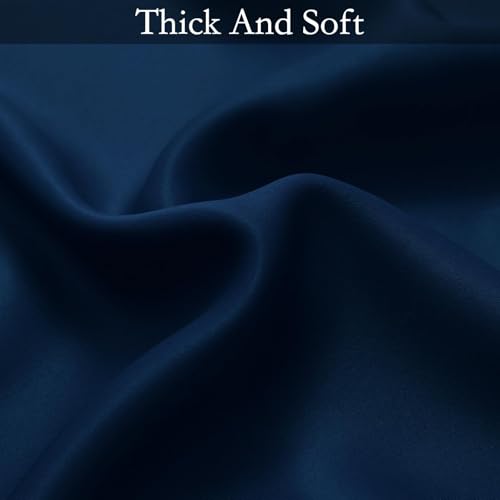 Image of SimpleHome Ombre Gradient Blue White to Gray Curtains for Bedroom,52Wx90L | Room Darkening Curtains,Light Blocking Thermal Insulated Grommet Window Curtains for Living Room,2 Panels,90 Inches Length