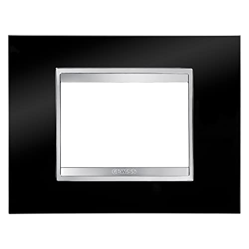 LUX-ABDECKRAHMEN 3 EINSÄTZE TONERSCHWARZ