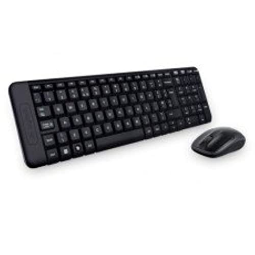 MK220 Combo Tastiera e Mouse Wireless Compatti per Windows, Layout Internazionale QWERTY - Nero - Tastiera gaming - Immagine 1