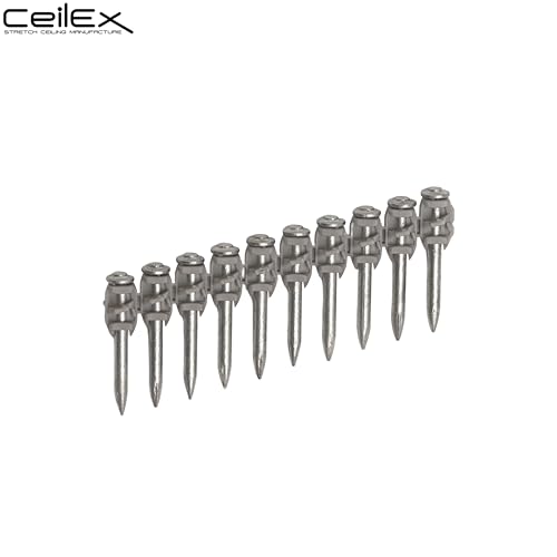 1000 clavos para concreto collated de 1 1/4 pulg (32 mm) para Hilti BX 4 (BX4) clavos en tira B4 MX, cabeza redonda completa acero endurecido miniatura 3