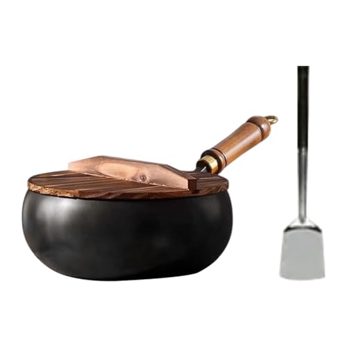 Wok para cocinar sin recubrimiento 9.45 pulgadas