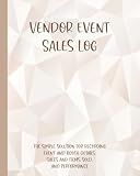 Vendor Event Sales Log, Sales and Items Sold Tracker for Craft Fairs and Markets, Booth Details...