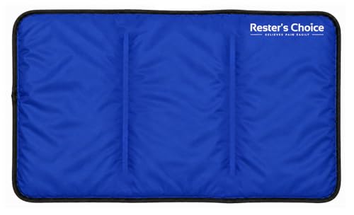 Image of Cold Therapy Gel Pack - Large 13x21.5 inch Ice Pack for Back, Knee, Legs, and Shoulders - Cold Ice Gel Pack Reduces Pain and Swelling from Injury and Surgery - Blue Cold Compress Pack by Rester's Choice