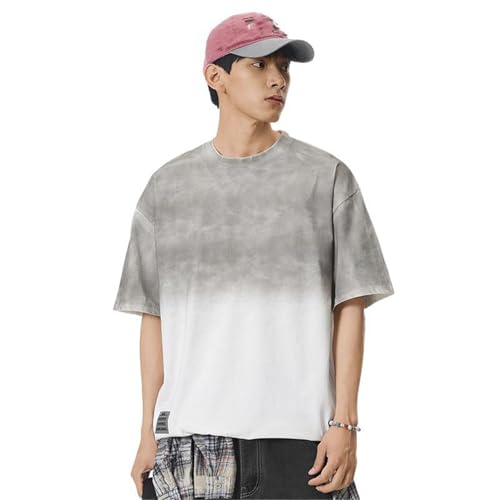 T-shirt coton homme été haut à manches courtes décontracté respirant