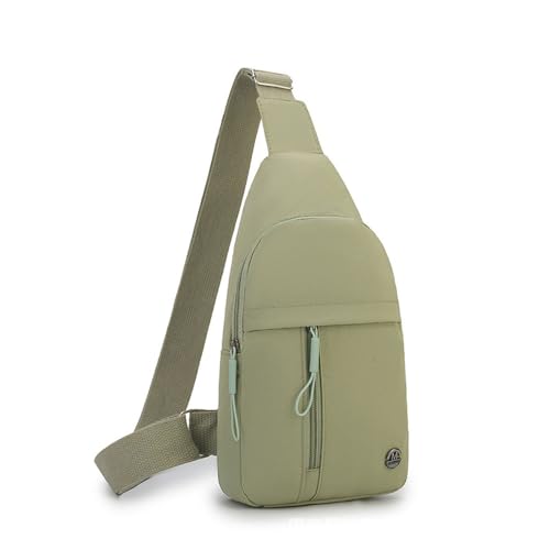 Bolsa tiracolo pequena para mulheres e homens, leve para viagens, casual, dia a dia, Verde claro, Large, Verde claro