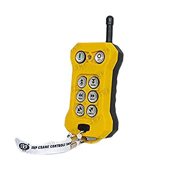 SRP Double Speed Crane Wireless Radio Remote Control 6 Push Button Switch Industrial Channel Electric Lift Hoist Radio Switch Receiver (6+2) Button- 24V DC