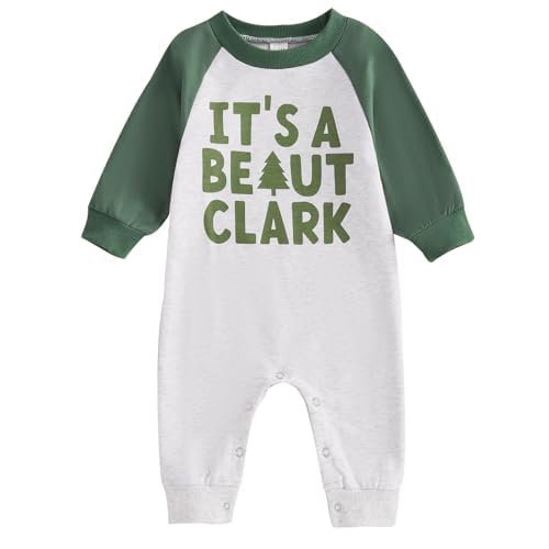 FIOMVA My First Christmas Baby Boy Girl Outfit Infant One Piece Jumpsuit Newborn Christmas Romper Fall Winter Clothes2