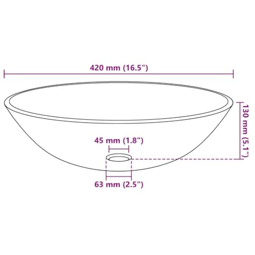Vidaxl Lavandino Bagno Lavanderia In Vetro Temperato Dorato Lavabo Sanitari - 3