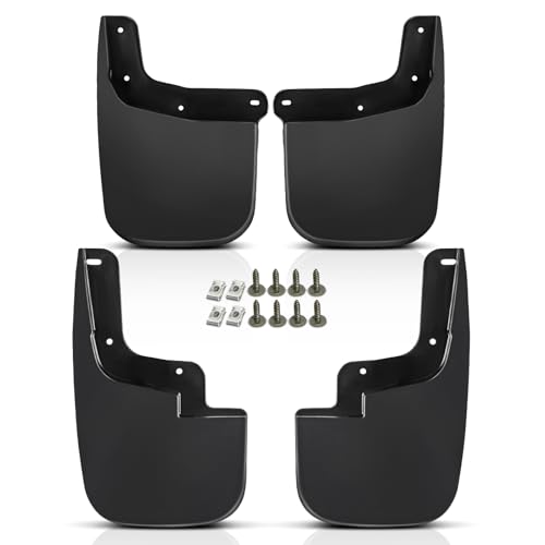 Juego de 4 Guardabarros Delantero y Trasero para Chevrolet Colorado GMC Canyon 2015-2018 sin Guardabarros