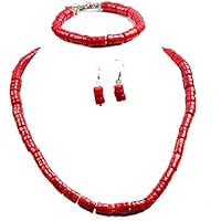 TreasureBay - Juego de collar y pulsera para mujer con hermosas