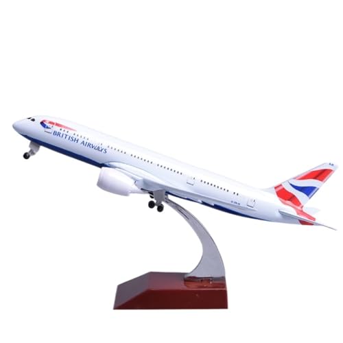 Boeing 787 British Airways escala 1/400 modelo de avión civil en miniatura de 18 cm para exhibición