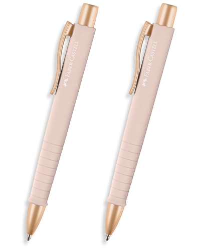 Faber-Castell Poly Ball Urban 241187 Lot de 2 stylos à bille, rose palo