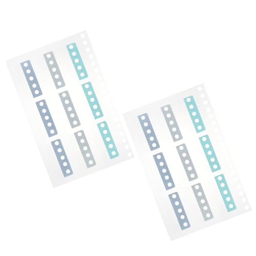SHINEOFI Pestañas Para Libros 2 Hojas Autoadhesivas Para Anotar y Marcar Páginas