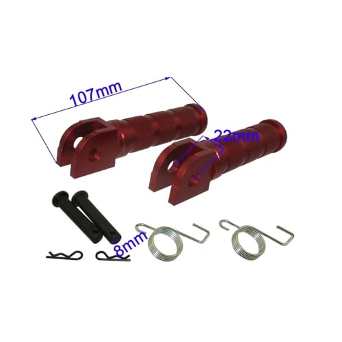 Repose pieds passager moto aluminium pour Dax Monkey ST CT support - 5