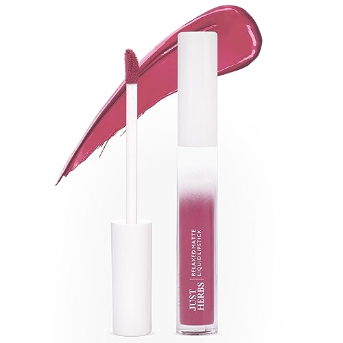 Image of Just Herbs Relaxed Matte Liquid Lipstick Lip colour for Women, Nourishing & Long Lasting Lipsticks 4 ml (Rosy Mauve)