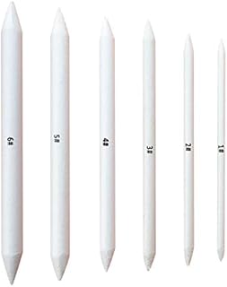 6 PCS Blending Stumps and Tortillions, Sketch Drawing Tools, Paper Art Blenders for Student Sketch Drawing