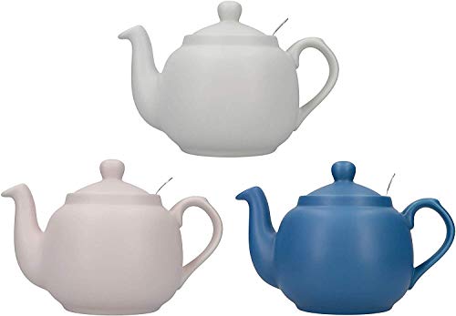 London Pottery Farmhouse Tetera con Infusor en Caja de Regalo, Cerámica, Rosa Nórdico, 6 Tazas (1,5 Litros) - Imagen 5
