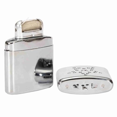 Keenso Refillable Hand Warmer, Hand Warmer with Pouch for Camping Hiking, Zinc Alloy, 9 * 5 * 2 Cm, 60g, 2.1oz (2)