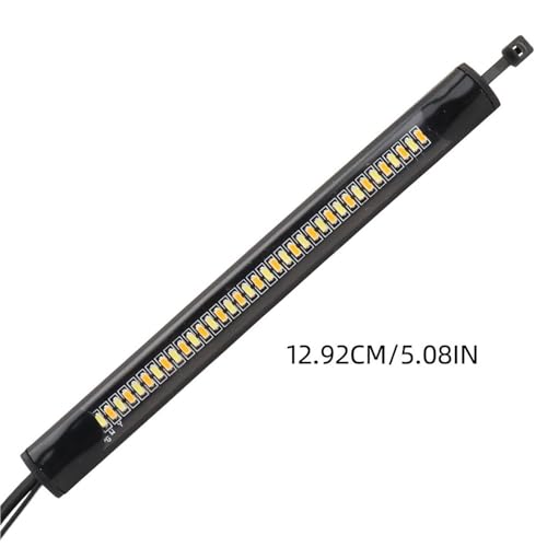 Luces de giro para motocicleta de 12V con anillo intermitente bicolor ámbar y blanco 5