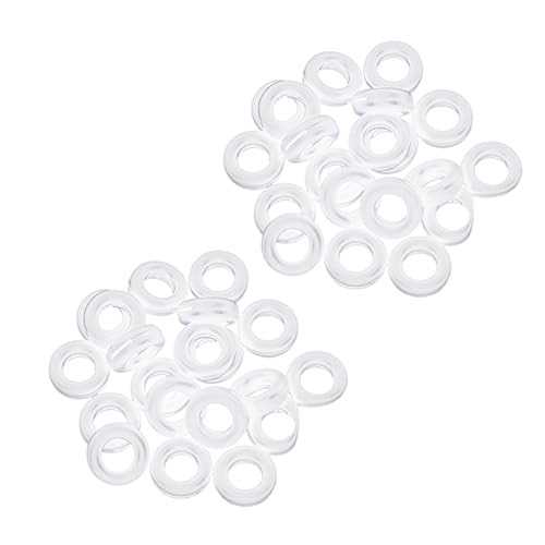 VALICLUD Eyeglass Silicone Ring Slip Round Temple Grip Glasses Retainer 20 Pairs Pack for Kids Adults Comfortable Temple Tips for Glasses