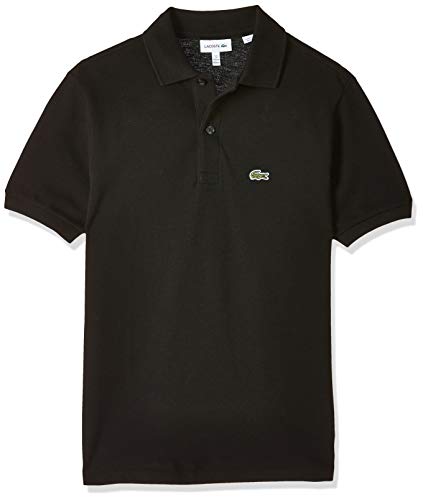 Lacoste boys Lacoste Short Sleeve Classic Pique Polo Shirt, Black, 8 Years US