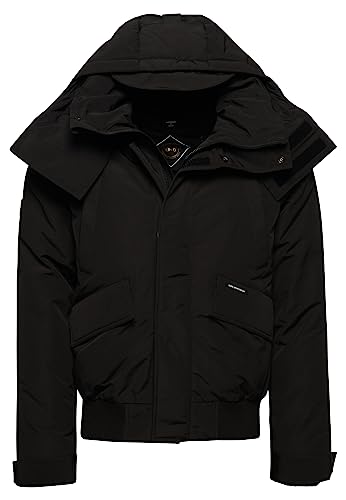 Superdry Herren Expedition Everest Bomber-Steppjacke Schwarz L