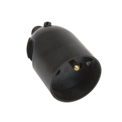 Connecteur electrique | Adaptateur prise | Prise Plate | Raccord electrique | Fiche electrique | Fiche Femelle 2P+T 16A Avec EClipse Sortie Droite A Coiffe...