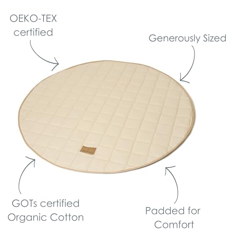 Tapis de jeu bio Clair de Lune 100x100 protégeant bébé du sol froid - 6