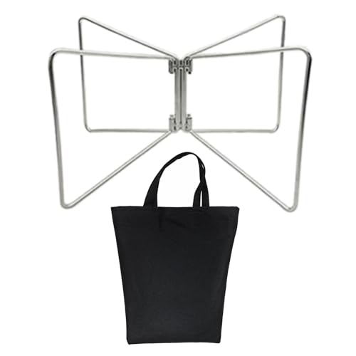 FackLOxc Soporte plegable de metal para equipaje, para camping, senderismo, cocina, picnic, fácil de usar