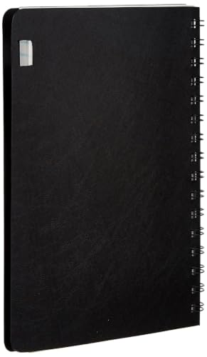 Image of AccuPrints Sumiko A5(6 x 8.5) inch Spiral Notebook 160 Pages, 70 GSM Ruled Wiro Binding, Black Cover