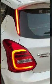 SDR LED Pillar Light with Matrix Turn Indicator for Maruti Suzuki Swift 2018 onwards, Red