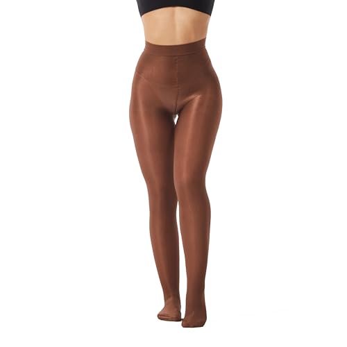 Image of Frola Shaping Tights for Women 70D Shimmery Pantyhose for Dance Ballet Glitter Socks