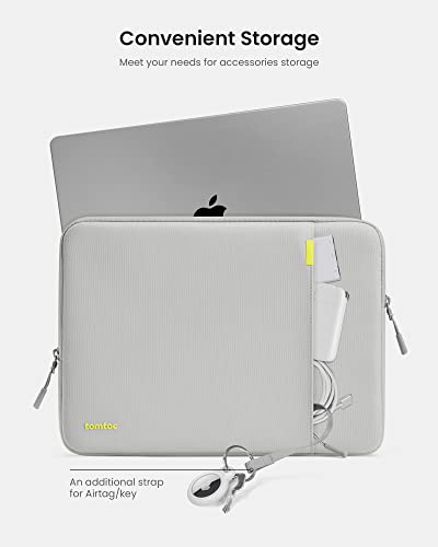 Image of tomtoc 360 Protective Laptop Sleeve for 16-inch MacBook Pro M2 /M1 Pro /Max A2780 A2485 A2141 2023-2019, Ultrabook Notebook Bag Case with Accessory Pocket, Shockproof, Water-Resistant, Lightweight