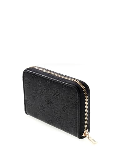 Portefeuille GUESS Anise SLG Noir, l'excellence des finitions et du design logo - 3