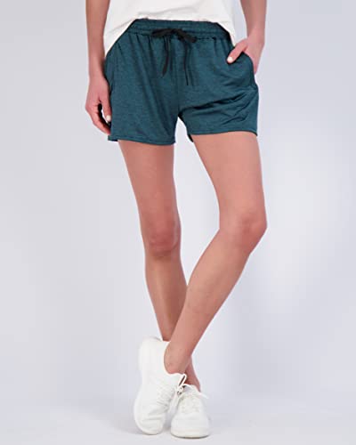 Real Essentials Womens Active Athletic Dri Quick Dry Fit Shorts Gym Running Loose Zipper Pockets Casual Workout Hiking Ladies Lounge Exercise Sweat thumb #1