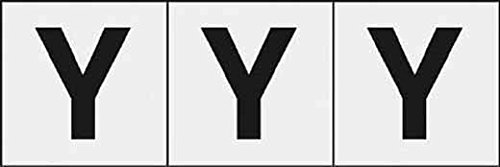 TRUSCO(トラスコ) アルファベットステッカー 30×30 「Y」 透明 3枚入 TSN-30-Y-TM