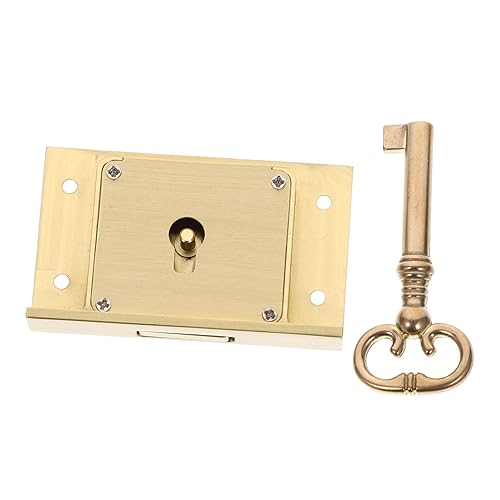 DIYEAH Cerradura de Cajón de Vintage para Muebles Seguridad Duradera y Estable para Archivos y Gabinetes Protección Adicional para Objetos Importantes
