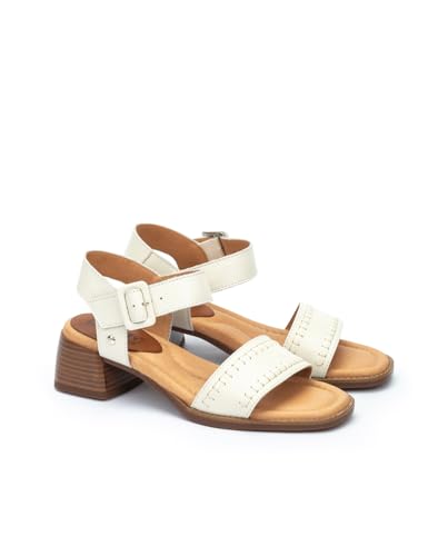 PIKOLINOS Heeled Sandals Leather Oliva for Woman2