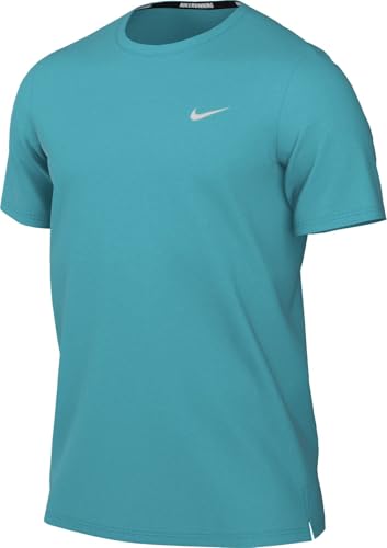 Nike Miler Camiseta De Running Dri-Fit UV De Manga Corta - Hombre, Dusty Cactus/Reflective Silv, DV9315-345, M