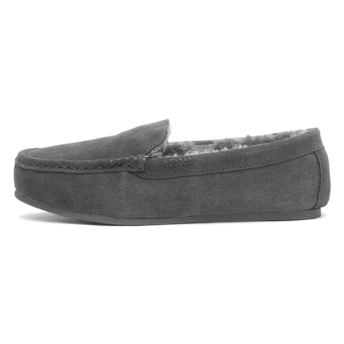 Hush Puppies Annie Womens Grey Suede Moccasin - Size 8 UK - Grey