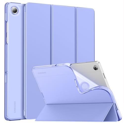 Image of MoKo Case for Samsung Galaxy Tab A11+ Plus 11 inch 2025, Lavender Purple | Fit Samsung Galaxy Tab A9+ Plus 2023 with Soft TPU Translucent Back Protective Cover Trifold Stand Case, Auto Wake /Sleep